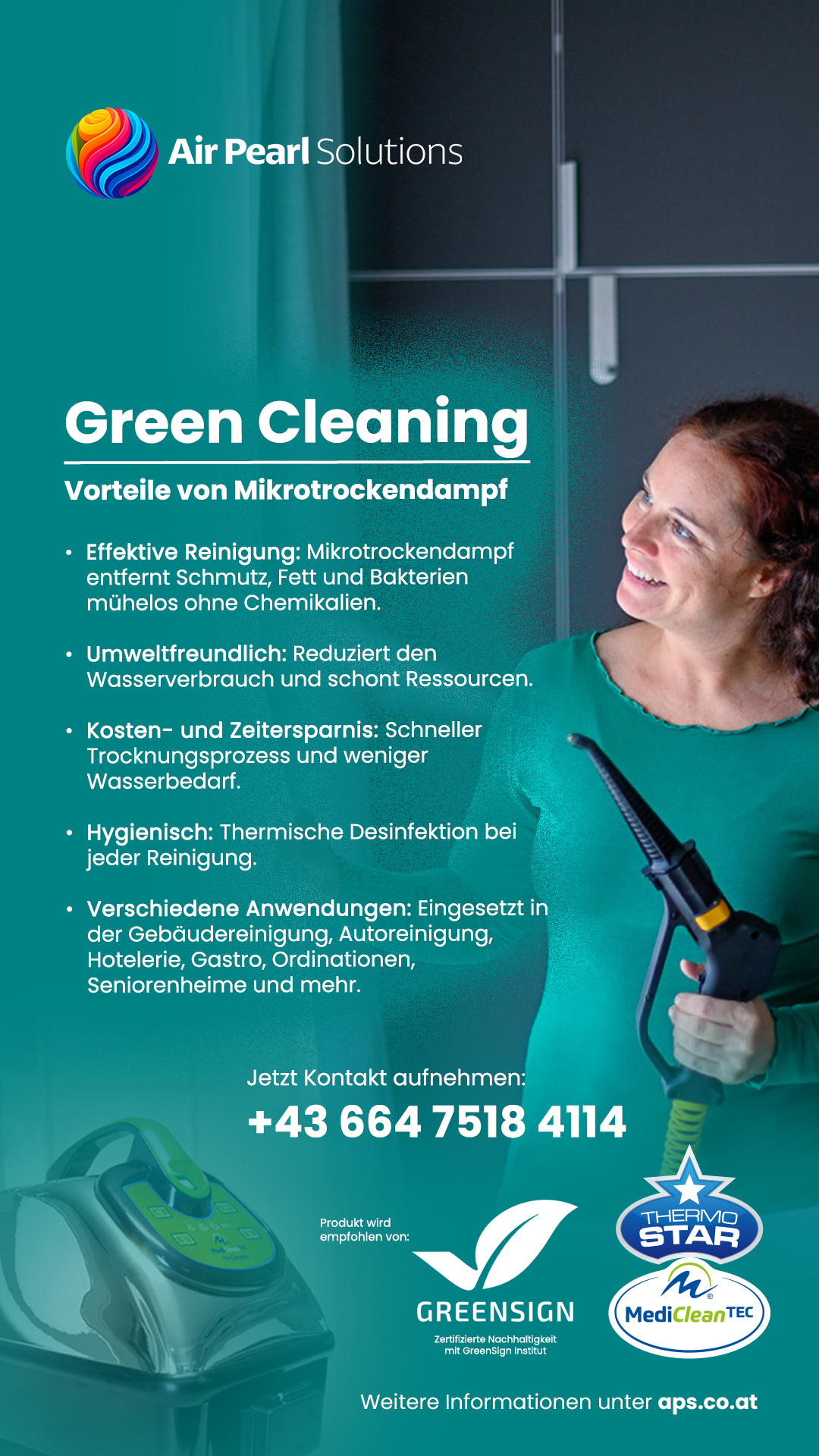 Trockendampf Gerät,
 Salzburg,
 Hotellerie,
 Küchenreinigung mit Dampf,
 Heißluft,
 dampfreiniger,
 kaufen,
 dampf reinigen,
 Wasserdampfreiniger,
 Trockendampfreinigung,
 Reinigen ohne Reinigungsmittel,
 Chemiefrei, Mikrotrockendampf, Mediclean microtrockendampf Reinigungsgeräte für Hausdame