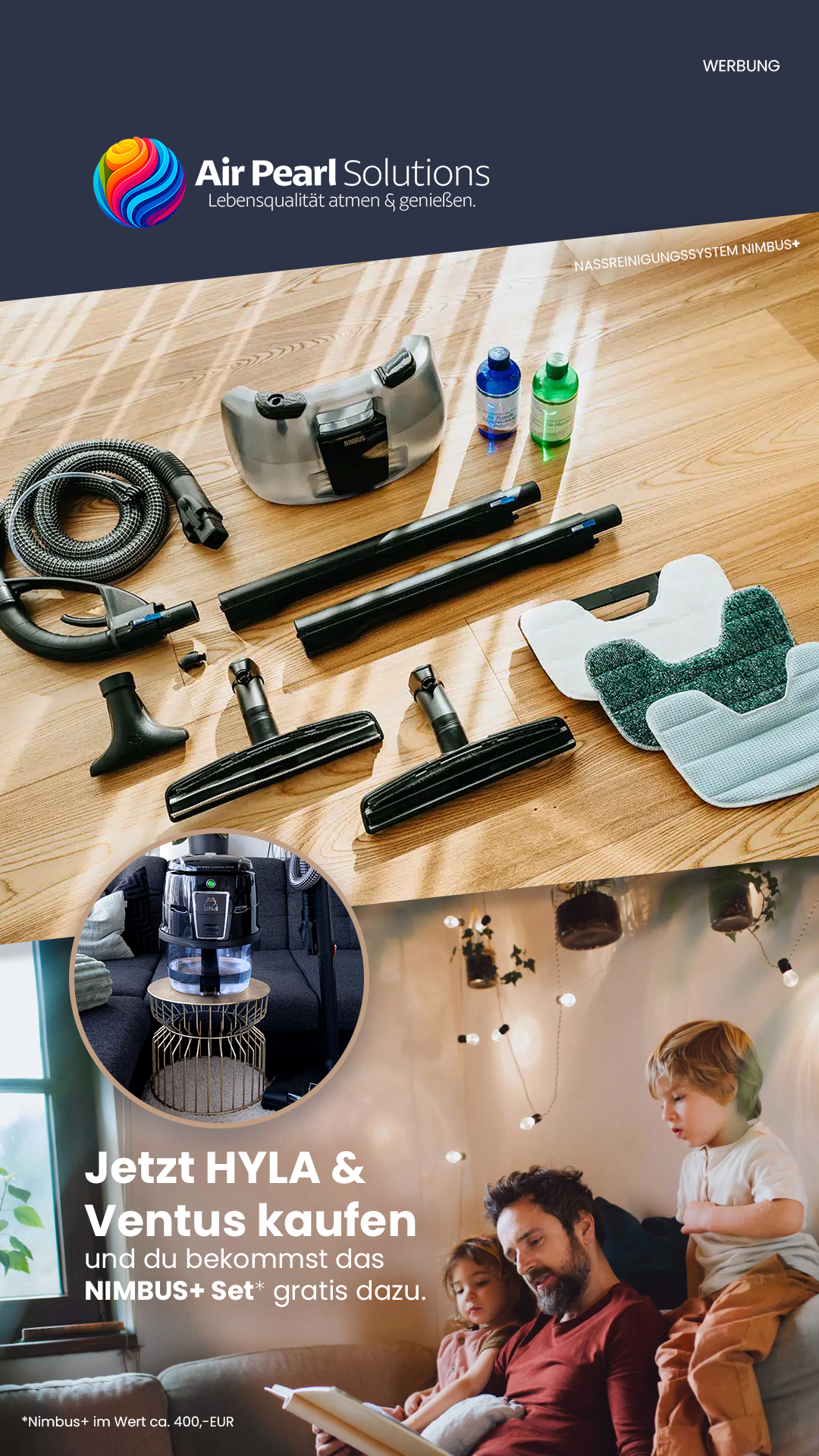 Jetzt Hyla mit kostenlosem Nassreinigungsset erhalten