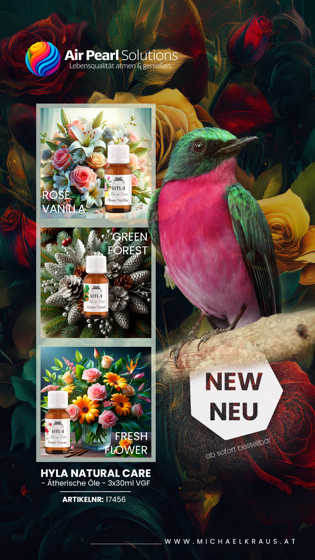 Ätherische Öle verbreiten eine beruhigende und angenehme Atmosphäre,
perfekt für Büro oder Zuhause.